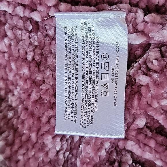 Orvis Chenille Pullover V-Neck Sweater/ L. CUT SIZE LABEL.CHECK THE MEASURE - Picture 5 of 11